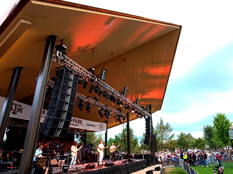 Installed drop ceiling in modern commercial interior